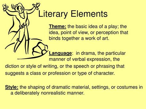 literary elements of drama